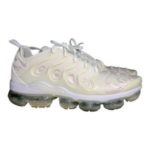NIKE Air VaporMax Plus Sz 10 White/Pure Platinum 924453-100